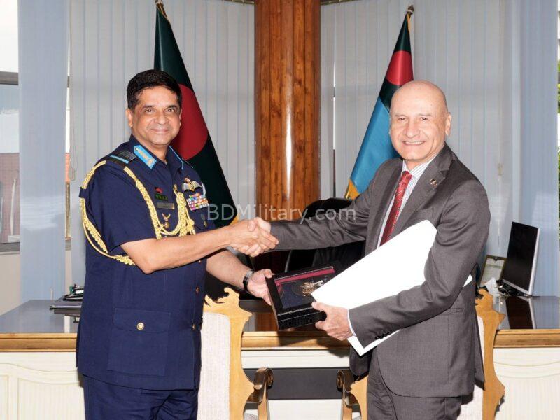 Bangladesh Air Force Chief Meets Italian Ambassador to Strengthen Defence Ties