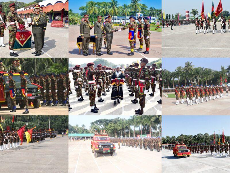 Bangladesh Army Welcomes New Recruits through Grand Passing-Out Parades across Multiple Corps