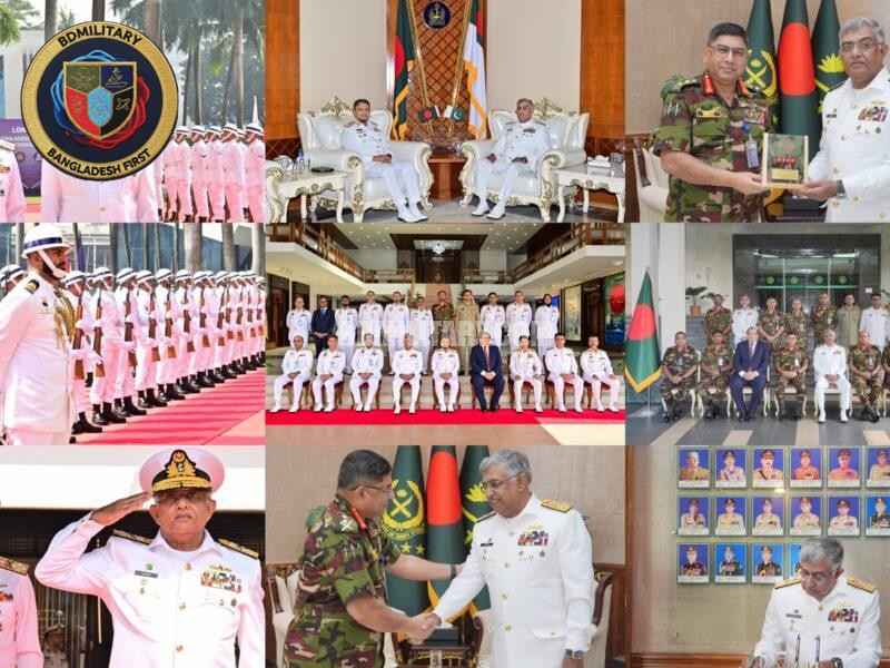 Pakistan Navy Chief Visits Bangladesh, Meets Army and Navy Chiefs